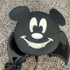 Loungefly X Disney LASR exclusive Mickey Bat Convertible Mini Backpack